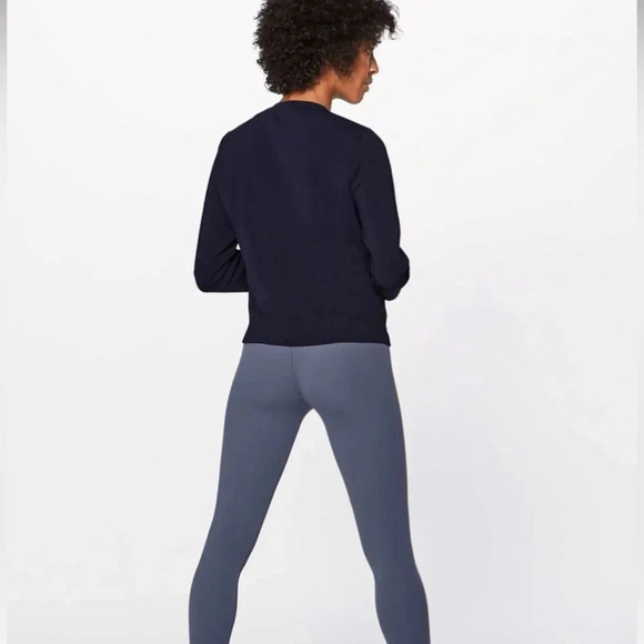 ! Lululemon Down & Around Crew Midnight Navy sz 6 - Picture 3 of 7